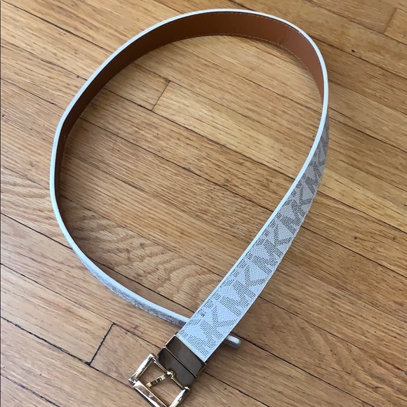 Michael Kors Accessories - Michael Kors woman belt white with MK logo